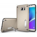 Wholesale Samsung Galaxy Note 5 Net Hybrid Kickstand Case (Champaign Gold)